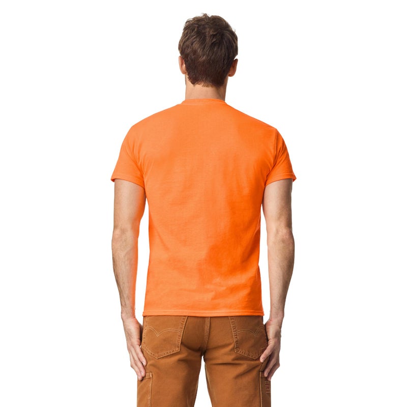 Gildan Mens DryBlend Workwear T-Shirts with Pocket, 2-Pack, Safety Orange, Medium US - Image 3